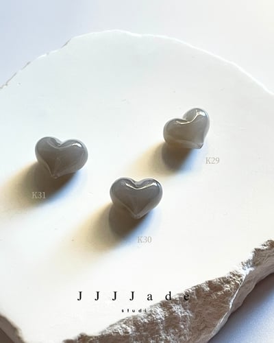 K24~K33 和田玉愛心單珠13