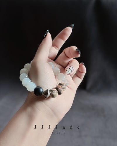 T344 旋霏 | 和田玉白玉手串6