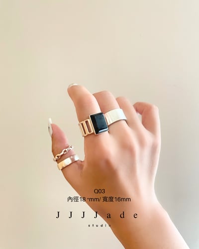 Q03 04 指頁 | 銀鑲戒指8