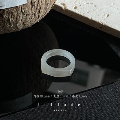 S63 64 65 66 煙璃 | 烟灰鑽面戒指 港碼17 142