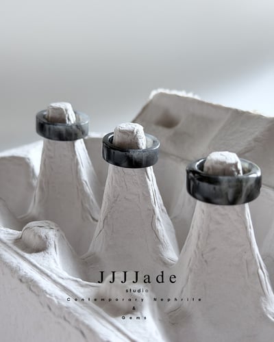 #367 368 369 煙拓  |和田玉青花窄版圓桶1