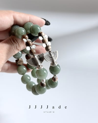 T347  時迥 | 和田玉且末藍手串2