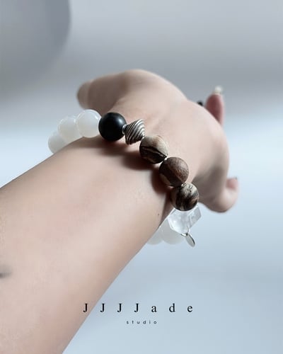 T344 旋霏 | 和田玉白玉手串8