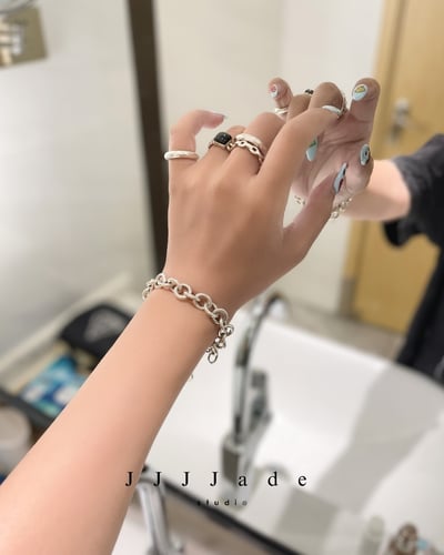 Q16 17 18 指界 | 銀鑲戒指21