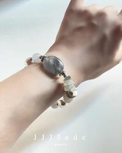 T288 煙織 | 和田玉烟紫手串7