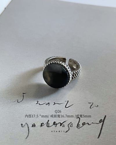 Q24~Q28 寂息 | S925銀鑲戒指12