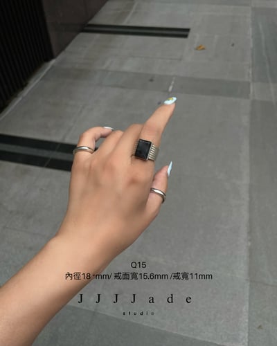 Q15 矩影 | 銀鑲戒指8