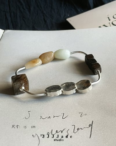 T158 迴路 泰銀扭扭手鏈 15cm2