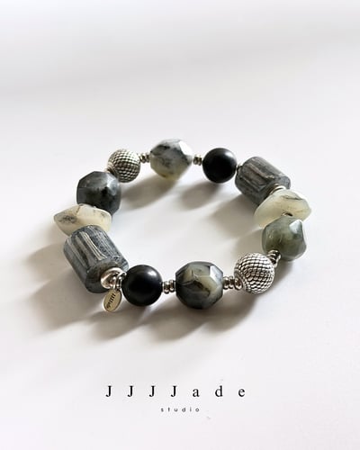 T331 汿野 | 和田玉青花手串1