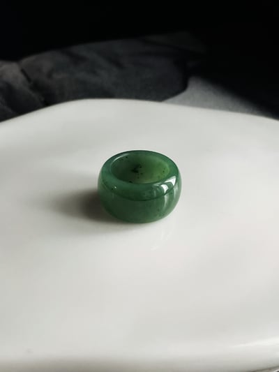 #144   綠蘊 碧玉 港碼17 內徑18.2mm2