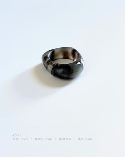 #544~559 蘼茈｜煙紫和田玉戒指  三角飯團・曲面窄方・凹凹馬鞍10