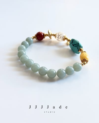 T314 祈遇 | 和田玉手多寶手串4