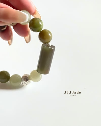 T285 青迴 | 和田玉手串8