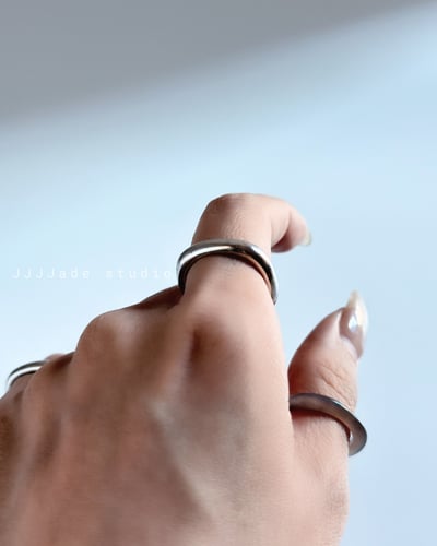 J03 SQUARE BAND｜方型銀戒7