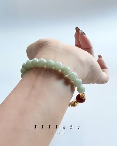 T314 祈遇 | 和田玉手多寶手串9