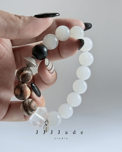 T344 旋霏 | 和田玉白玉手串4