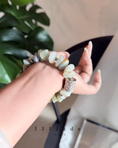 T338 餘想 | 和田玉籽料手串7