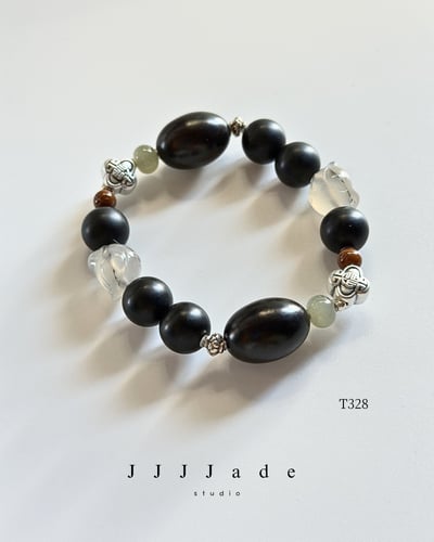 T327 T328 墨翁 | 和田玉墨玉手串10