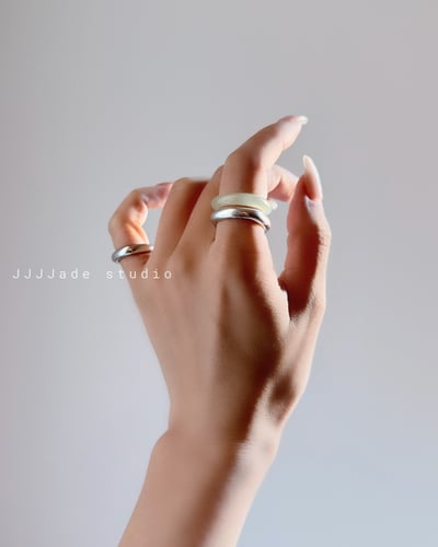 J03 SQUARE BAND｜方型銀戒8