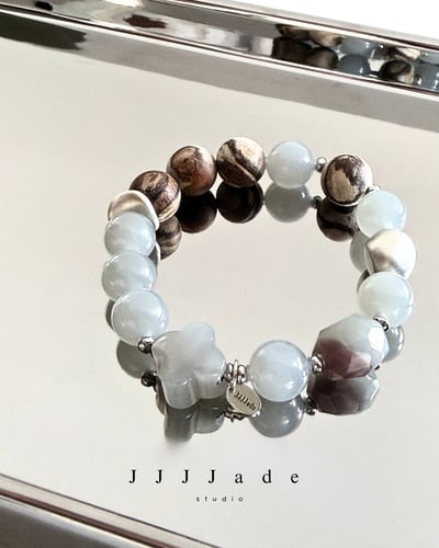 T335 赫若  |  和田玉煙紫手串5