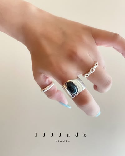 Q01 02 塔影 | 幾何銀鑲8