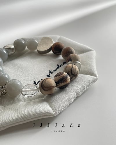 T211 浮界 | 和田玉貢木手串2