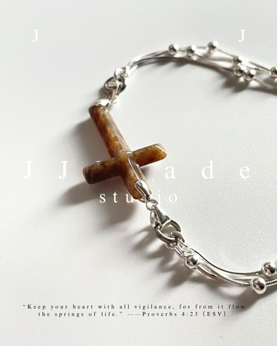 X43 44 45 赫瑪 |十字架手鏈 | 豹紋糖22