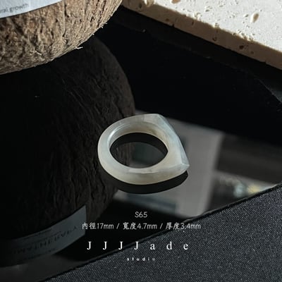 S63 64 65 66 煙璃 | 烟灰鑽面戒指 港碼17 148