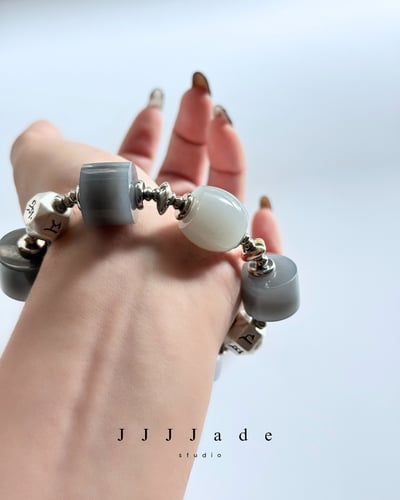 T324煙渺| 和田玉手串7