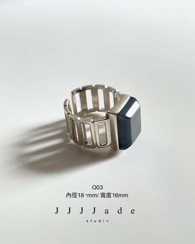 Q03 04 指頁 | 銀鑲戒指3