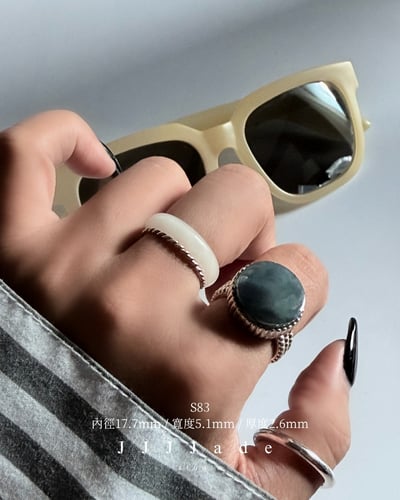 S80~S90 縷縷 | 和田玉白玉細戒9