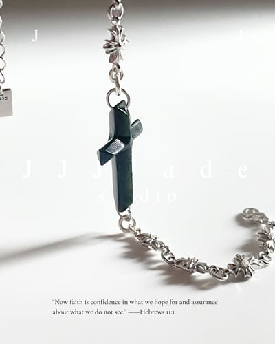 X42 奧瑟 |十字架手鍊 |黑青6