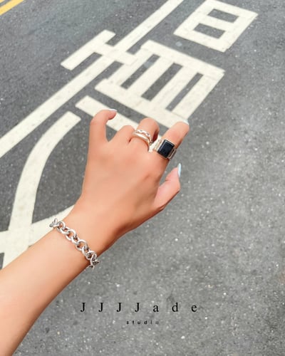 Q03 04 指頁 | 銀鑲戒指9