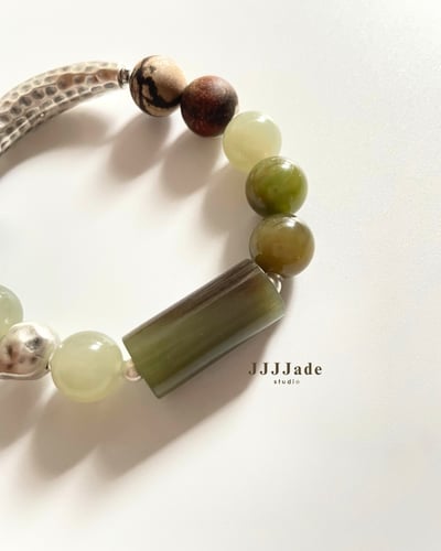 T285 青迴 | 和田玉手串6