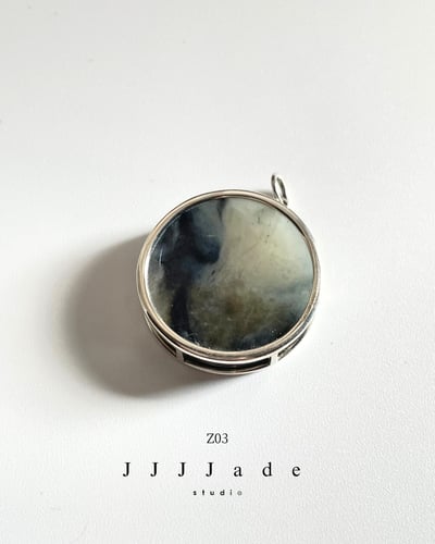 Z01 02 03 04 05 對鏡 | 聚墨青花純銀項鏈9