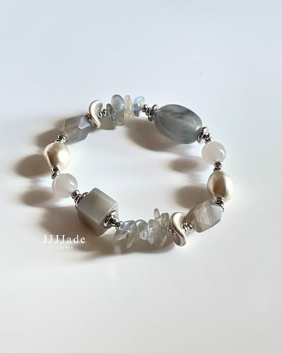 T288 煙織 | 和田玉烟紫手串2