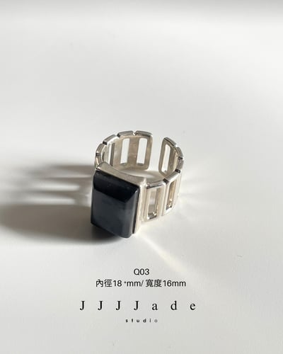 Q03 04 指頁 | 銀鑲戒指4