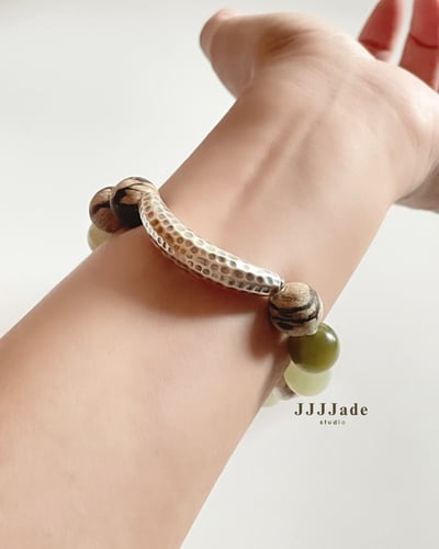 T285 青迴 | 和田玉手串10