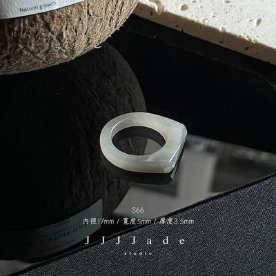 S63 64 65 66 煙璃 | 烟灰鑽面戒指 港碼17 1410