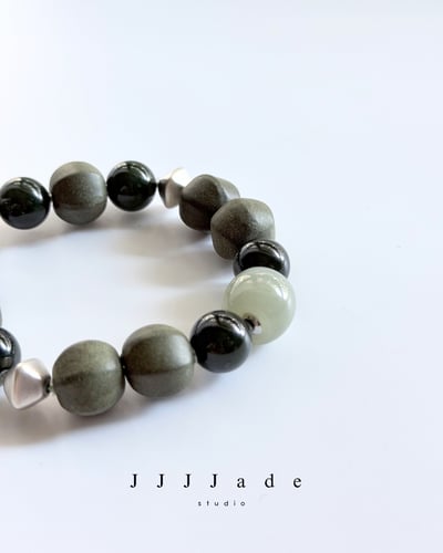 T339 抵曉 | 和田玉合香珠手串13