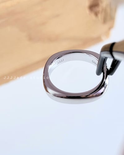 J03 SQUARE BAND｜方型銀戒6