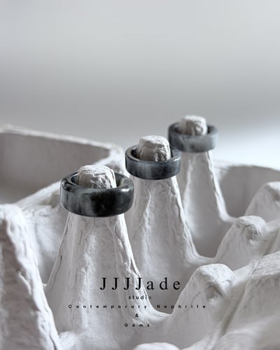 #367 368 369 煙拓  |和田玉青花窄版圓桶2