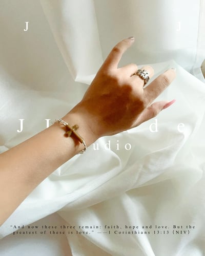 X43 44 45 赫瑪 |十字架手鏈 | 豹紋糖15