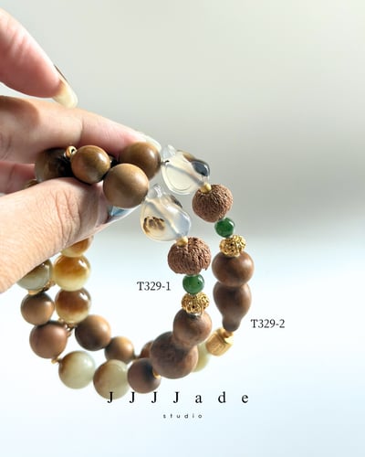 T329 瑱珀 | 和田玉糖白手串7