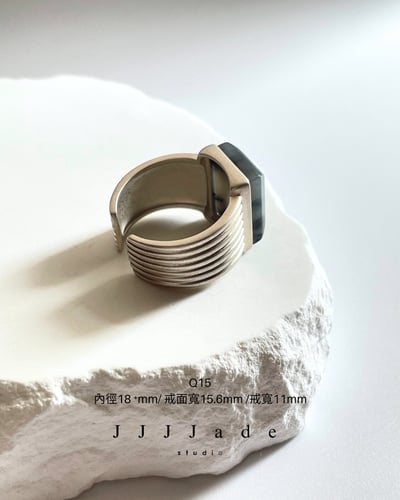 Q15 矩影 | 銀鑲戒指4