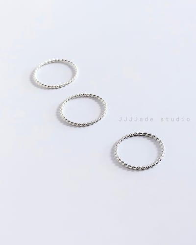 J05 TWIST RING| 旋紋銀細戒1