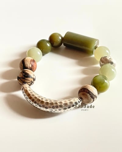 T285 青迴 | 和田玉手串4