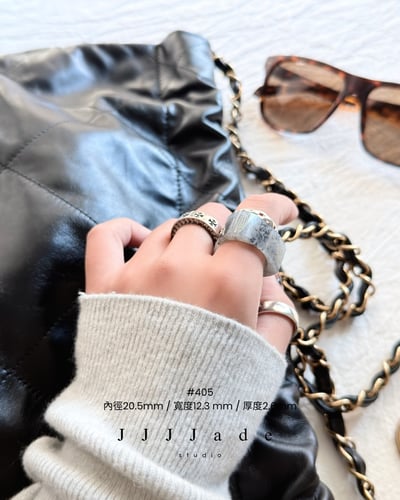 #405~416渢映| 和田玉籽料青花三角戒指3