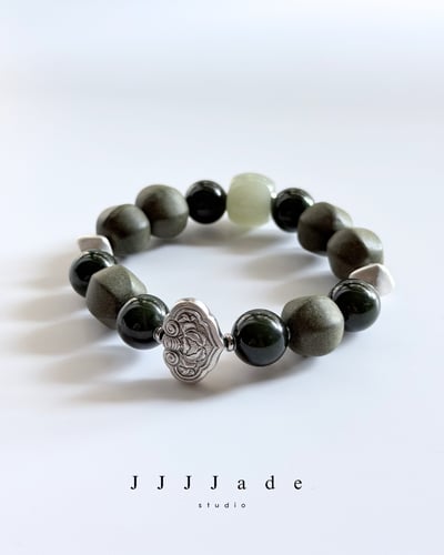 T339 抵曉 | 和田玉合香珠手串12