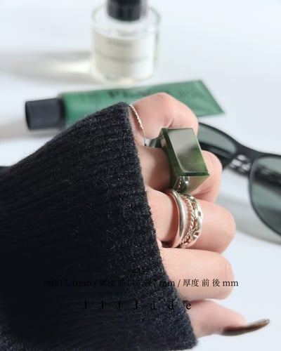 #448~452 斫 | 和田玉碧玉戒指20